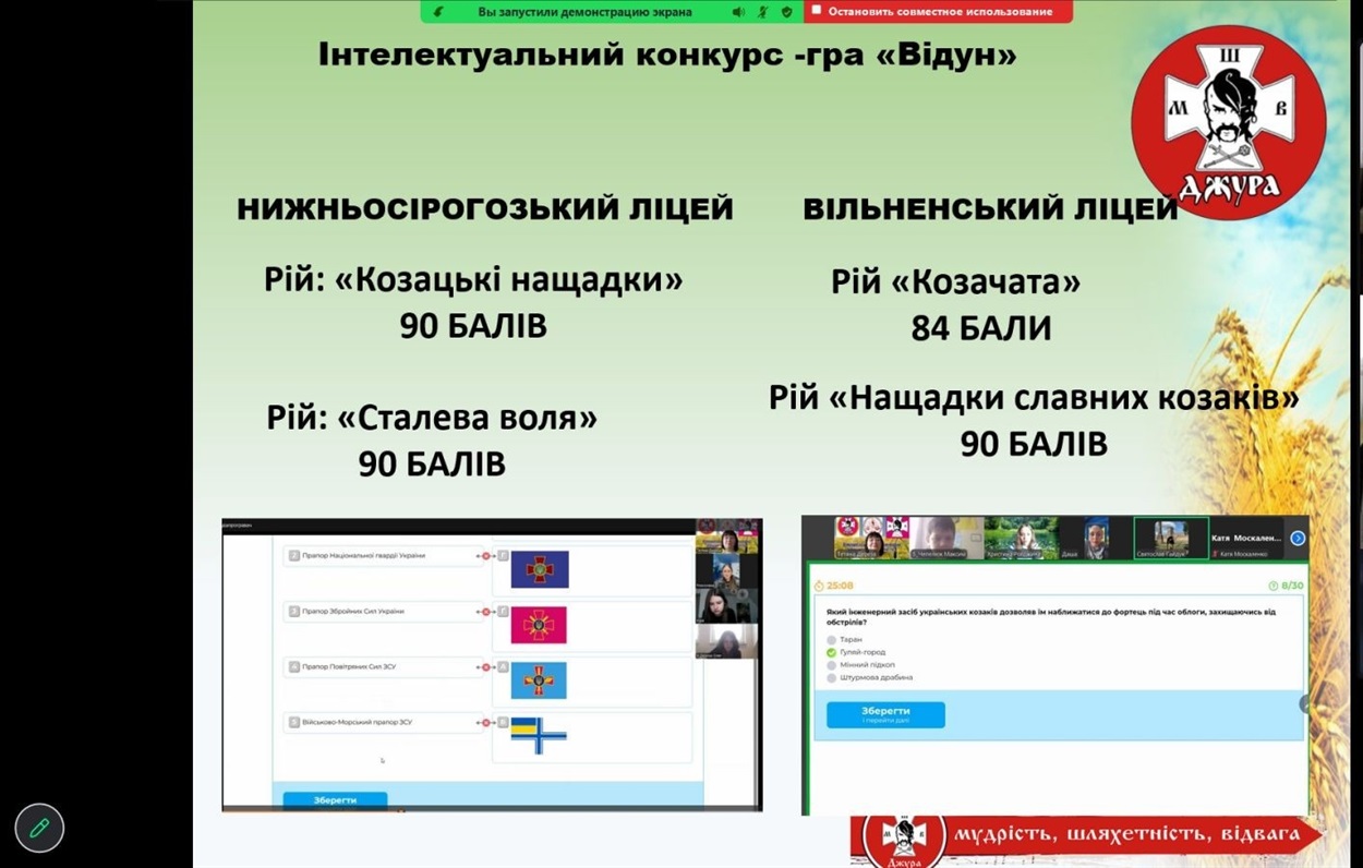 Скриншот ZOOM-заходу