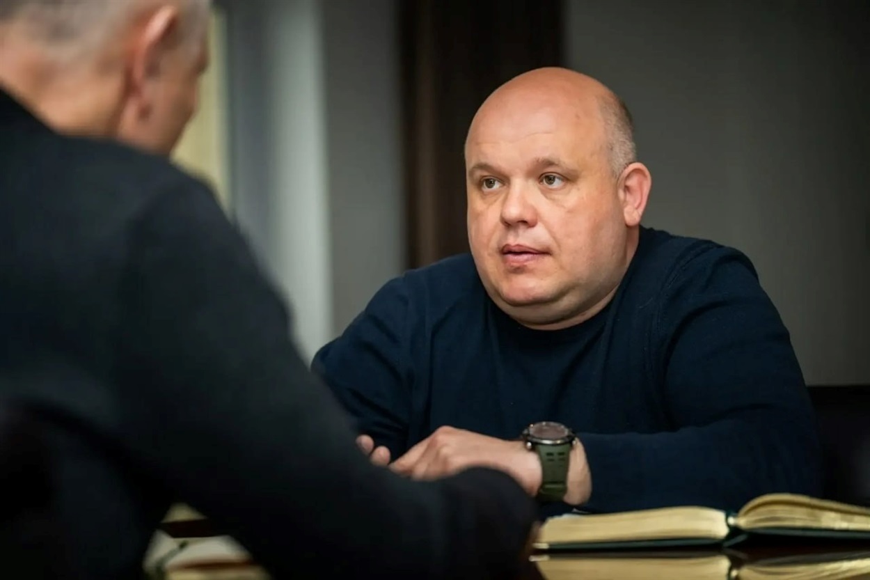 Окупаційний ватажок Олешок Руслан Хоменко. Фото: Окупаційне джерело