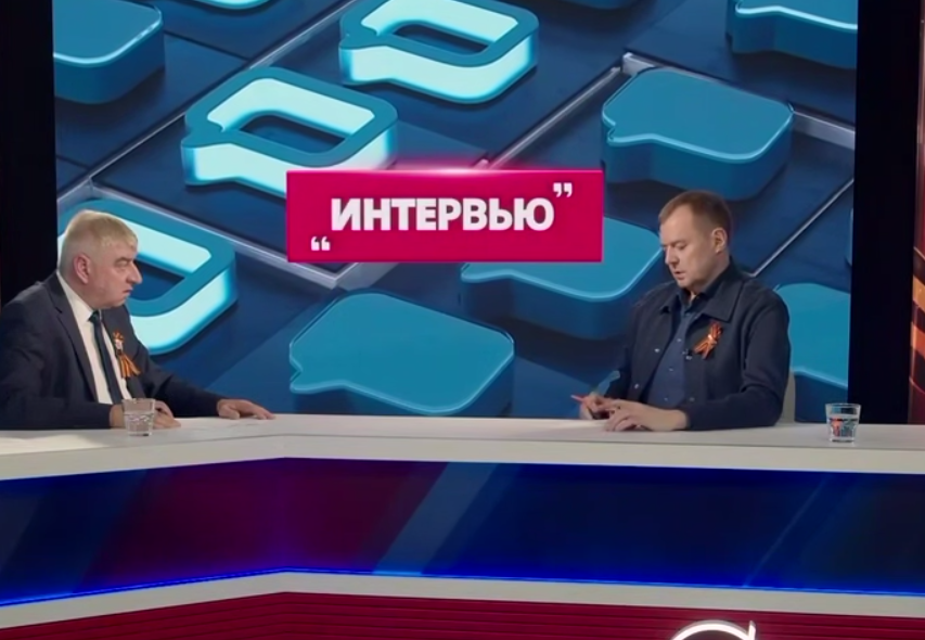 Мелітопольський зрадник Балицький (праворуч). Скриншот із пропагандистського відео