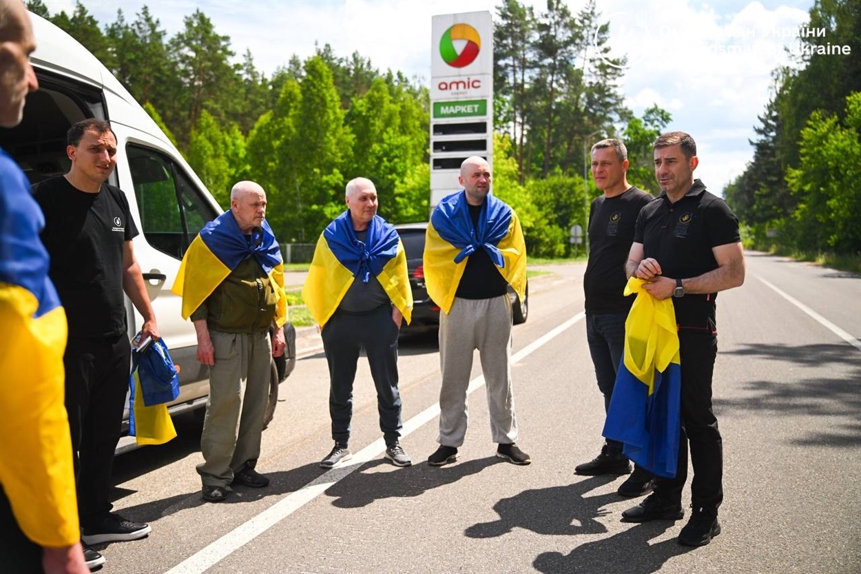 Повернення цивільних українців з роійього полону, 27.06.2026. Фото: Дмитро Лубінець / Telegram