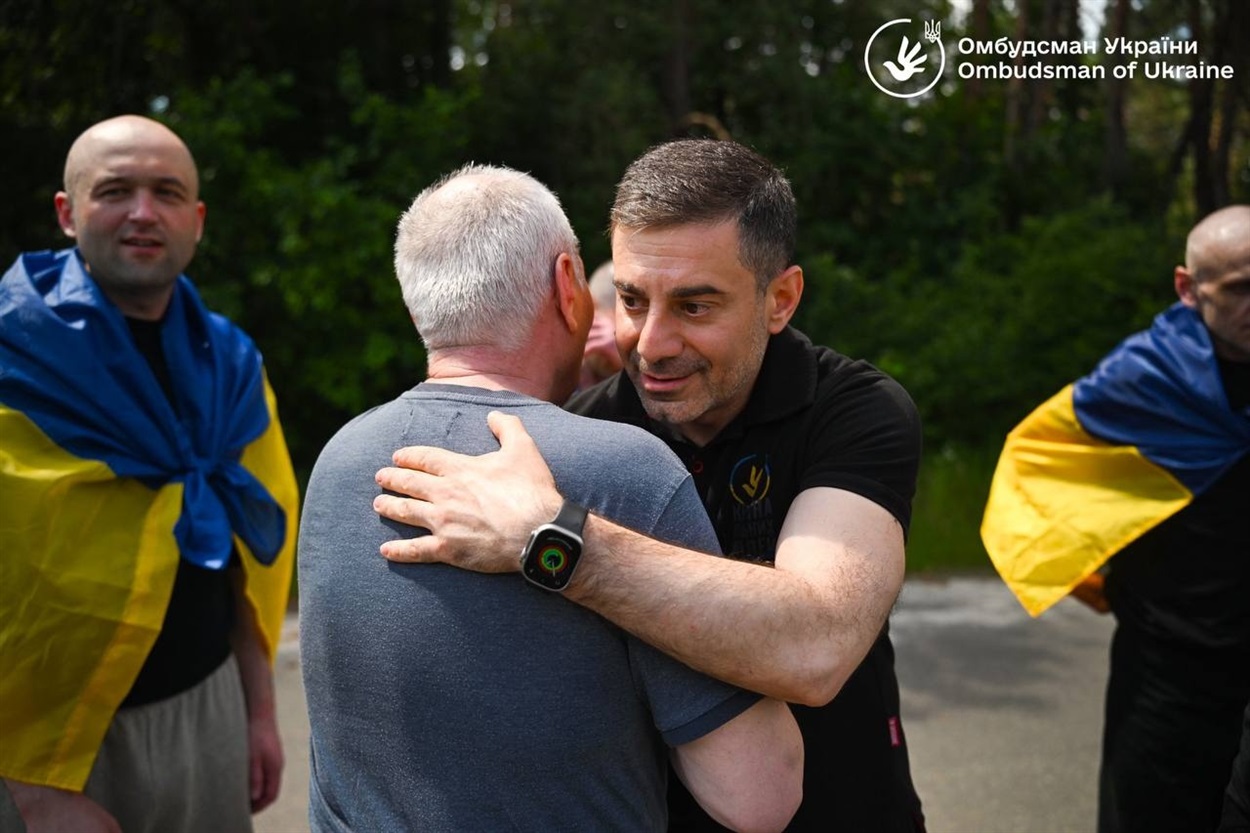 Повернення цивільних українців з роійього полону, 27.06.2026. Фото: Дмитро Лубінець / Telegram