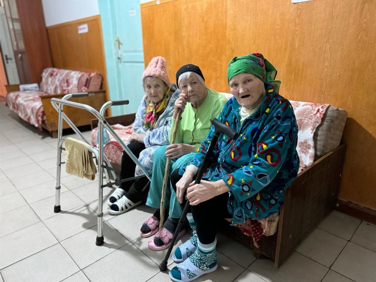 Пацієнтки Володимиро-Іллінського геріатричного пансіонату. Фото: окупаційні соцмережі