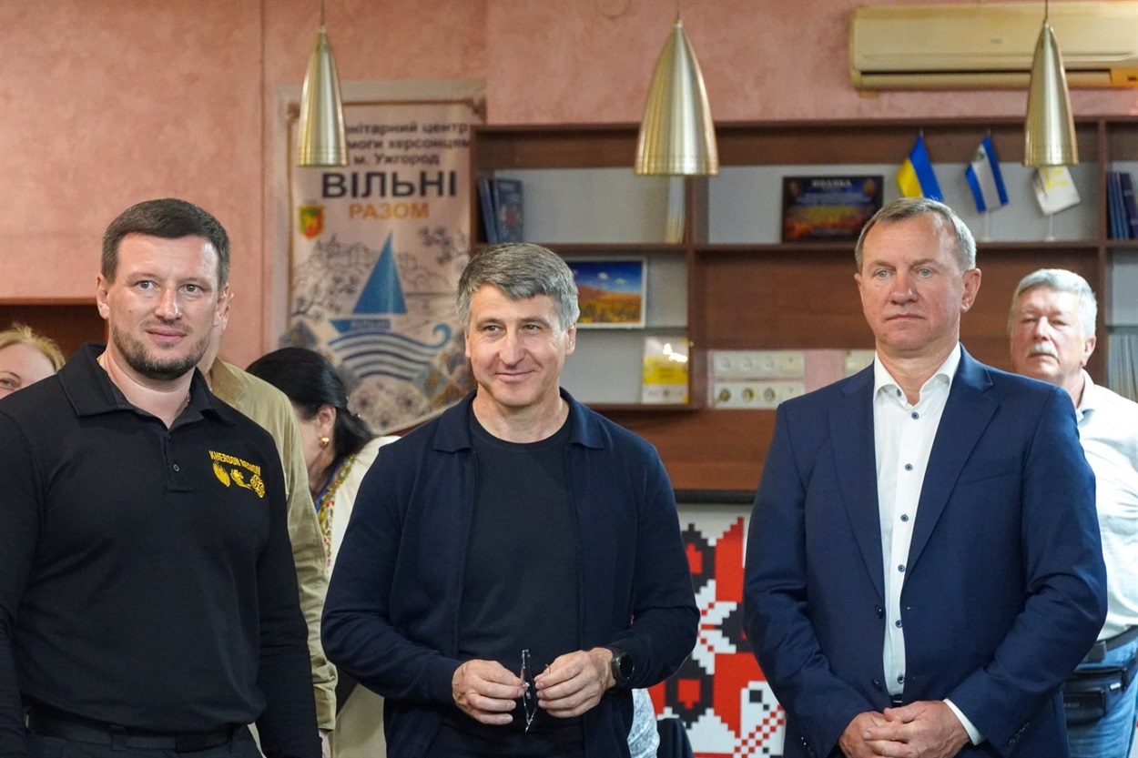 Зліва на право: Олександр Прокудін, Мирослав Білецький, Богдан Андріїв. Фото: Ужгородська міська рада / Facebook